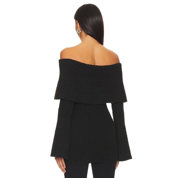 House of Harlow 1960 x REVOLVE Akari Off Shoulder Sweater in Black - Picture 3 of 4
